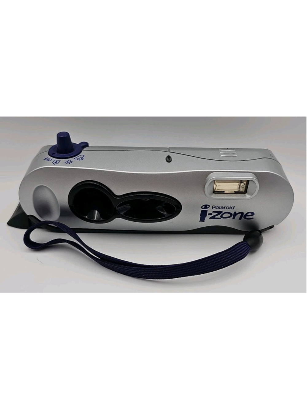 Polaroid i-Zone Instant Pocket Film Camera Silver With Strap Tested & Working
